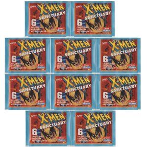 X-Men Sanctuary Collectible Stickers 10 Pack 1996 Panini Fleer/SkyBox Marvel